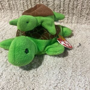 Ty Beanie Baby Speedy style 4030 & Teenie Beanie Baby Speedy. Turtles.